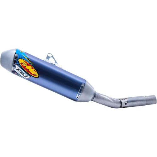 FMF Racing - FMF Racing Factory 4.1 RCT Slip-On - Blue Anodized Titanium Muffler - Carbon Fiber End Cap - 42396