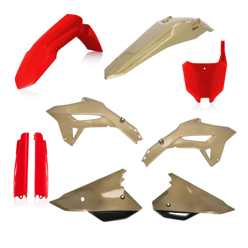 Acerbis - Acerbis Full Plastic Kit - Red/Gold - 2858927839