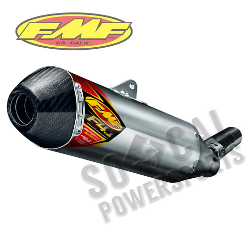 FMF Racing - FMF Racing Factory 4.1 RCT Slip-On - Aluminium Muffler - Stainless Steel Midpipe - Carbon Endcap - 045558