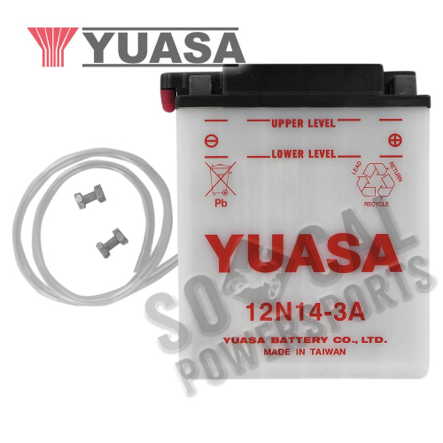 Yuasa - Yuasa Conventional 12V Battery - 12N14-3A - YUAM2241B