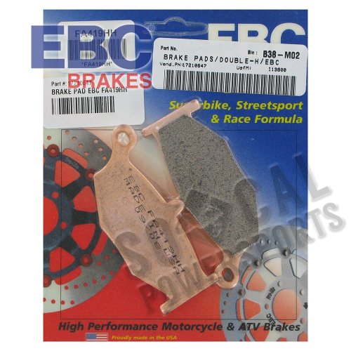 EBC - EBC Double-H Sintered Brake Pads - FA419HH