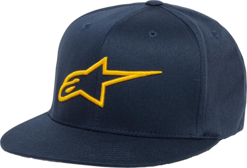 Alpinestars - Alpinestars Ageless Glatbill Hat - 1035-81015-7059-LXL - Navy/Gold - LG-XL