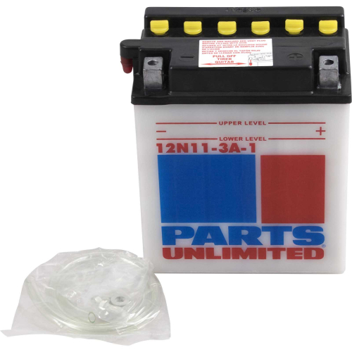 Parts Unlimited - Parts Unlimited 12V Conventional Battery - 12N113A1