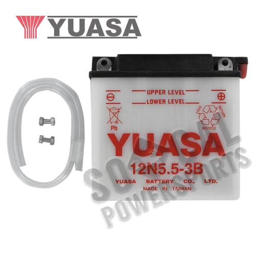 Yuasa - Yuasa Conventional 12V Battery - 12N5.5-3B - YUAM2255B