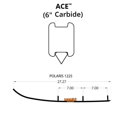 Woodys - Woodys Ace Runners with 6in. Carbide - AP6-1225