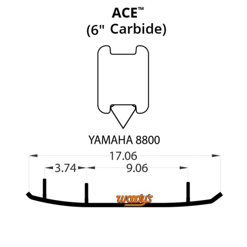 Woodys - Woodys Ace Runners with 6in. Carbide - AY6-8800