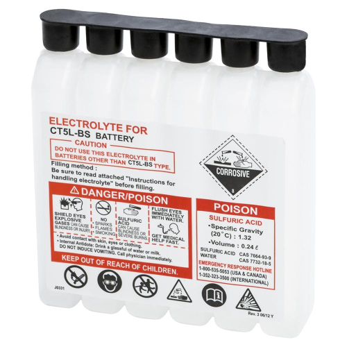 WPS - WPS Sealed Battery Electrolyte Pack - 240CC CTX