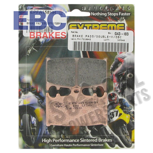 EBC - EBC EPFA Series Sintered Brake Pads - EPFA185HH