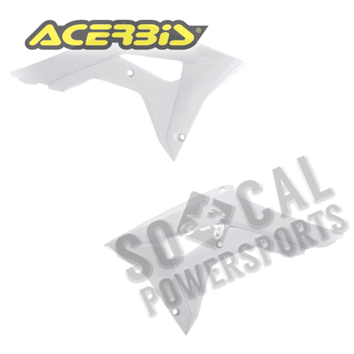 Acerbis - Acerbis Radiator Shrouds - White - 2630660002