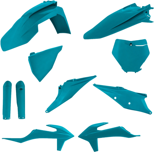 Acerbis - Acerbis Full Plastic Kit - Teal Metallic - 2726497441