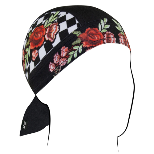 Zan Headgear - Zan Headgear Sportflex Series Flydanna - ZL421 - Checkered Floral - OSFM