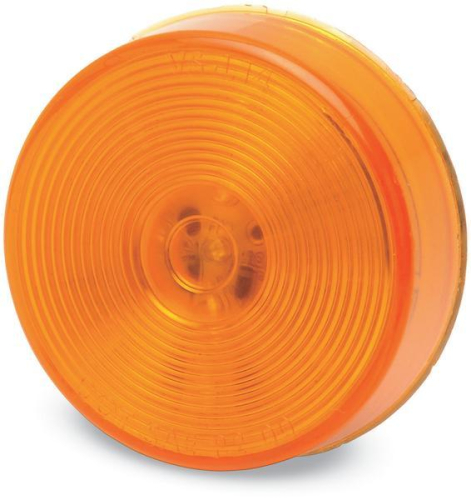 Bluhm Enterprises - Bluhm Enterprises Round 2in. 8 LED Trailer Light - Amber - BL-TRLEDRA2