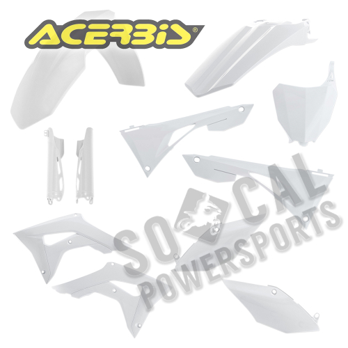 Acerbis - Acerbis Full Plastic Kit - White - 2736250002