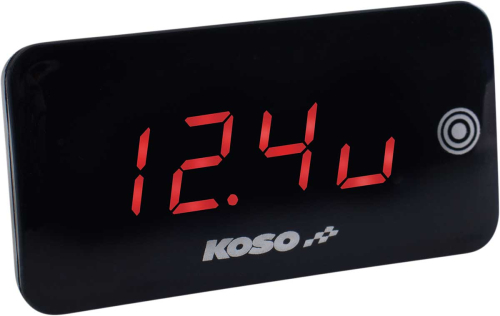 Koso North America - Koso North America Digital Touch-Screen Volt and Temperature Meter - Red - BA068041