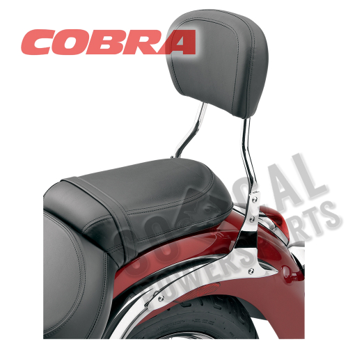 Cobra - Cobra Short Round Sissy Bar - Chrome - 602-1304