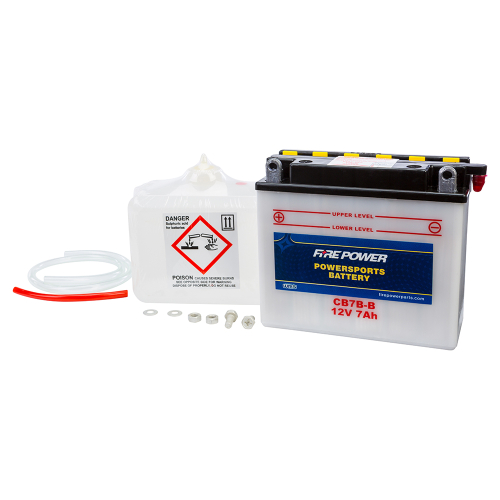 Fire Power - Fire Power Conventional 12V Heavy Duty Battery With Acid Pack - CB7B-B