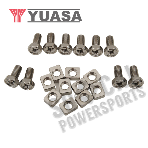 Yuasa - Yuasa 6x12mm TM Bolt/Nut Set - 2 each - PACK479100