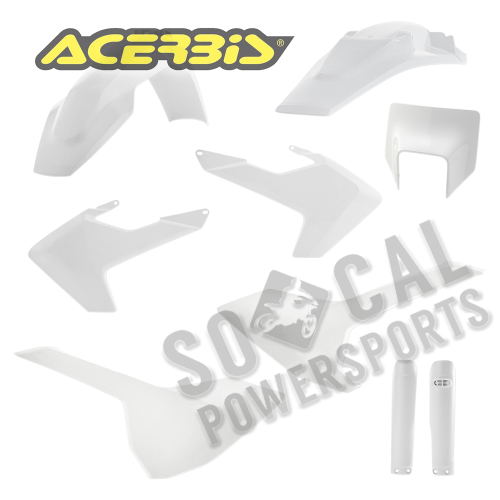 Acerbis - Acerbis Full Plastic Kit - White - 2733430002