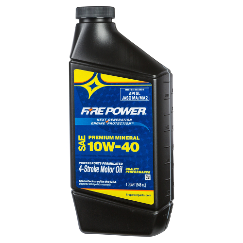 Fire Power - Fire Power Premium Mineral Motor Oil - 10w40 - 1qt. - 196979