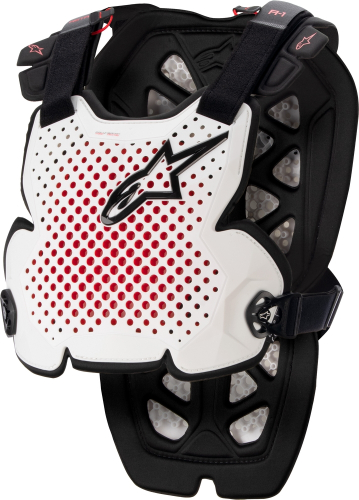 Alpinestars - Alpinestars A-1 V2 Chest Protector - 6700123-213-XXL - White/Black/Red - XL-2XL