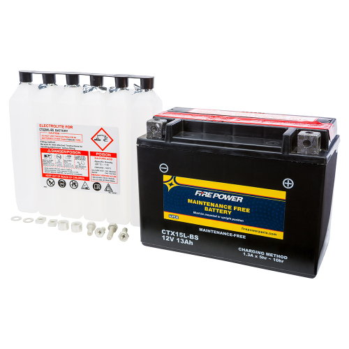 Fire Power - Fire Power Sealed AGM Battery - CTX15L-BS