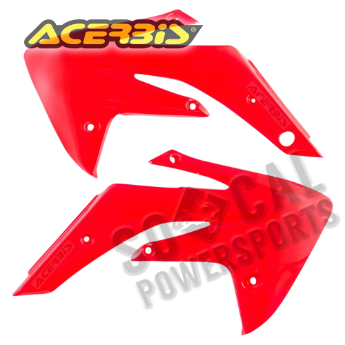 Acerbis - Acerbis Radiator Shrouds - Red - 2084570227