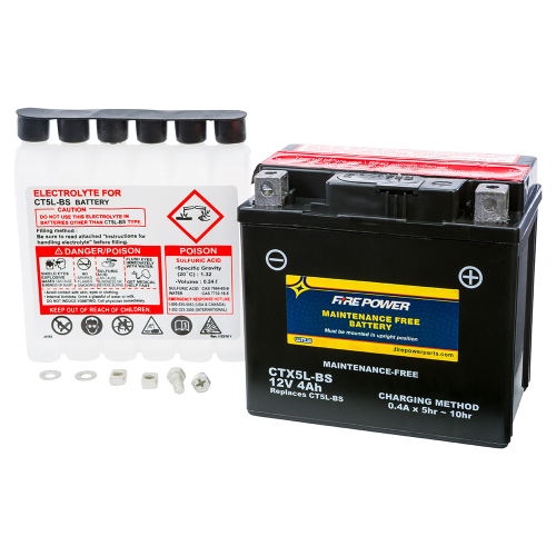 Fire Power - Fire Power Sealed AGM Battery - CTX5L-BS