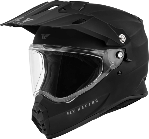 Fly Racing - Fly Racing Trekker Solid Helmet - 73-70212X - Matte Black - 2XL