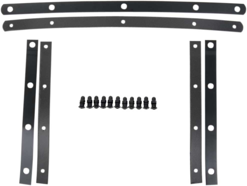 Memphis Shades - Memphis Shades Memphis Fats Windshield Straps - 11 Bolts - Black - MEM0915