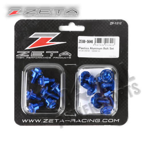 ZETA - ZETA Aluminum Body Bolt Kit - Blue - ZE88-5646