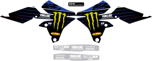 DCOR - DCOR 2021 Factory Yamaha Graphics Kit - 10-50-501