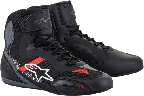 Alpinestars - Alpinestars Faster-3 Rideknit Riding Shoes - 2510319116510 - Black/Gray/Bright Red - 10