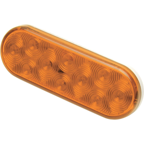 Bluhm Enterprises - Bluhm Enterprises Oval 10 LED Trailer Tail Light - Amber - BL-TRLEDOA