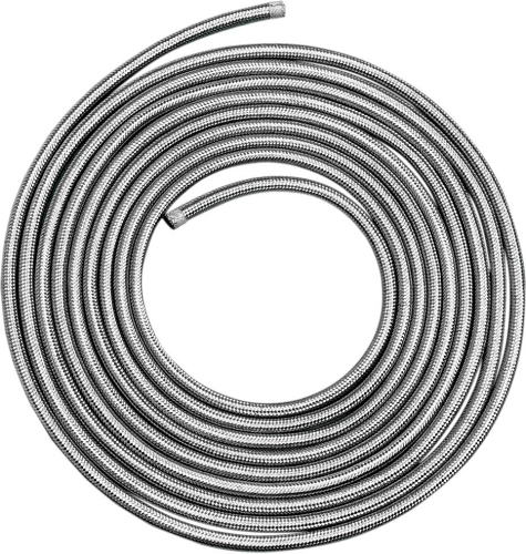 Drag Specialties - Drag Specialties Stainless Steel Braided Hose - 5/16in x 25ft - 096613-BX-LB6