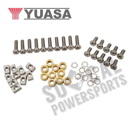 Yuasa - Yuasa 6x12mm/20 Bolt/Nut Set - 2 each - PACK478030