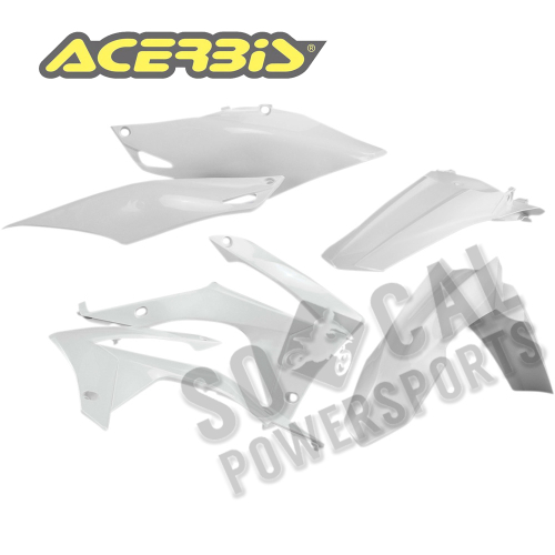 Acerbis - Acerbis Full Plastic Kit - White - 2314410002