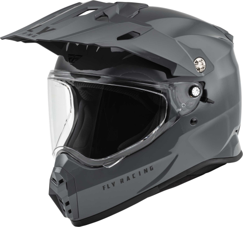 Fly Racing - Fly Racing Trekker Solid Helmet - 73-7020XS - Gray - X-Small