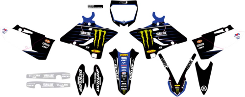 DCOR - DCOR 2021 Star Racing Yamaha Complete Graphics Kit - White - 20-50-231