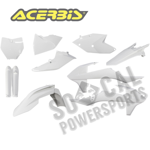 Acerbis - Acerbis Full Plastic Kit - White - 2421060002