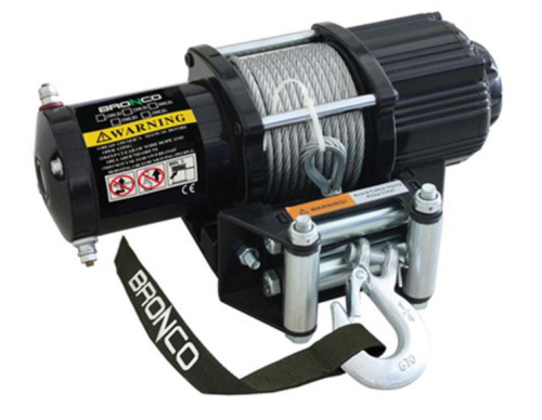 Bronco - Bronco 4500lb. Winch with Synthetic Rope - AC-12108