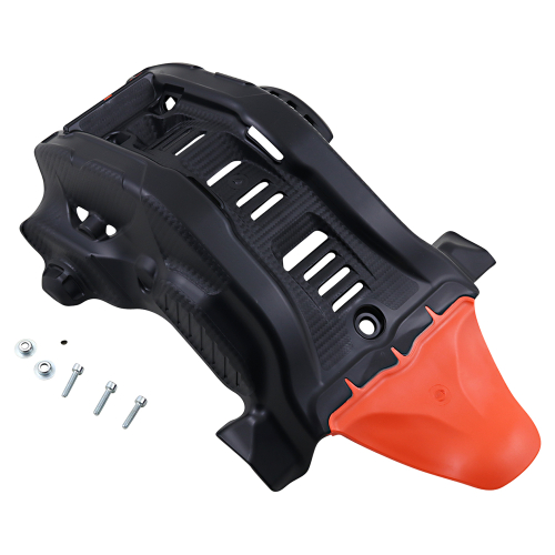 Acerbis - Acerbis Skid Plate - Black/Orange 16 - 2791685229