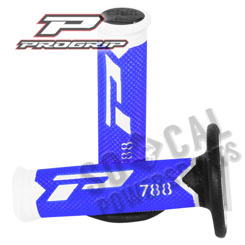 Pro Grip - Pro Grip Cross Triple Density 788 Grips - White/Blue/Black - 788WHBLBK