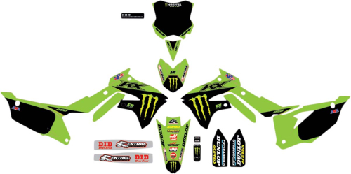 DCOR - DCOR 2021 Monster Energy Complete Graphic Kit - Black - 20-20-651