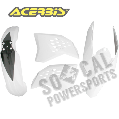 Acerbis - Acerbis Plastic Kit - White - 2082030002