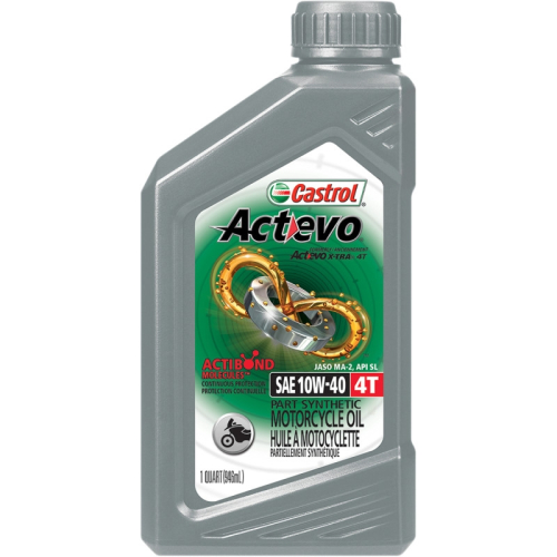 Castrol - Castrol Actevo X-Tra 4T Synthetic Blend - 10W40 - 1Qt. - 15D7D2