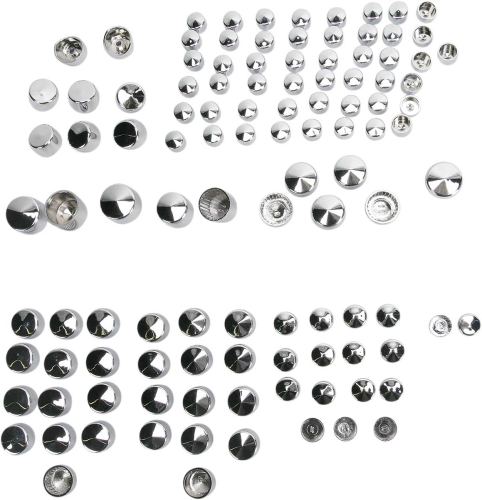 Drag Specialties - Drag Specialties Standard Bolt Cover Kit - Chrome - 352000