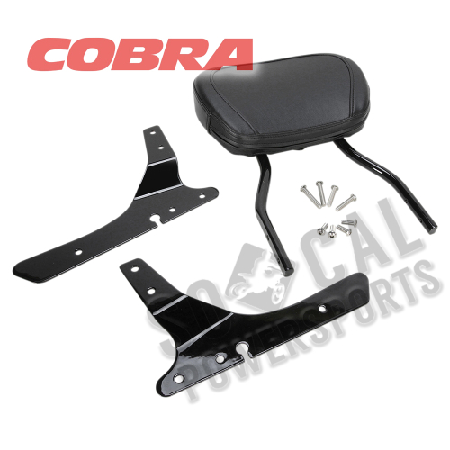 Cobra - Cobra Standard Round Sissy Bar - Black Powder-Coated - 602-1303B