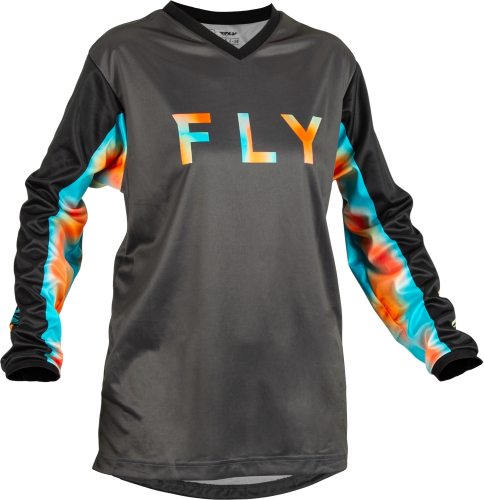 Fly Racing - Fly Racing F-16 Womens Jersey - 376-821M - Gray/Pink/Blue - Medium