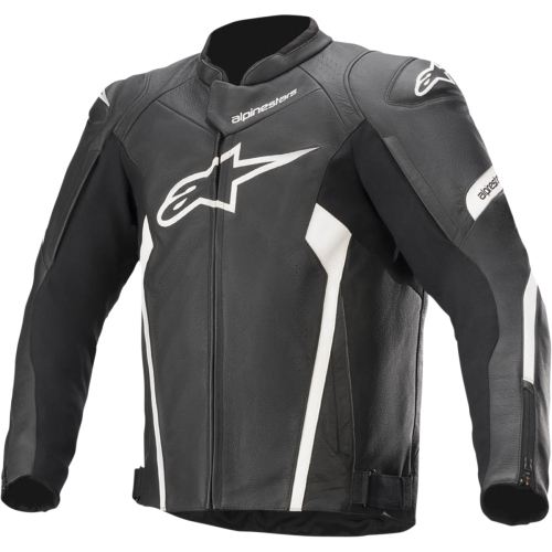 Alpinestars - Alpinestars Faster V2 Leather Jacket - 3103521-12-60 - Black/White - 60