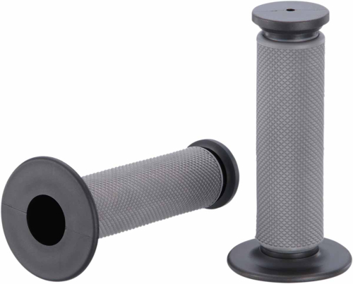 Moose Racing - Moose Racing Qualifier Full Diamond Grips - Gray/Black - 0630-1837